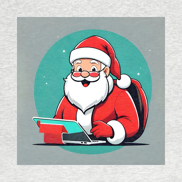 Santa checking his e-list by nrpgold